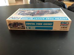 ESCI/ERTL Cystal Ford Ecort RS 1800 Rally Car 1/24 Kit, New, Parts Sealed in Box