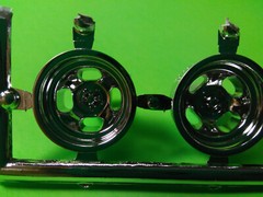 77 1977 Ford Pinto Runabout 1/25 chrome 4 slot Anson deep dish rim wheel tires