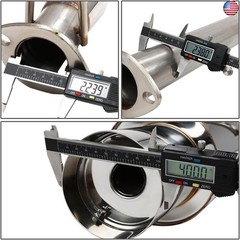 DNA MOTORING CBE-ARSX-NS Stainless Steel Cat Back Exhaust System [Compatible
