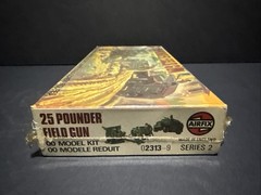WWII British 25 Pounder Field Gn & Armored Vehicle Vintage Hobby 1/76 Model Kit