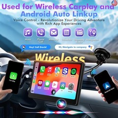 10″ Touch Screen for Car, Used for Wireless Apple Carplay Android Auto