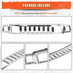 Front Grill Compatible with 2006-2010 Hummer H3 Hu1200101 15834196 Front Bumper