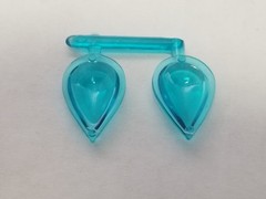 1977 Ford Van CUSTOM BLUE TEAR DROP WINDOWS from AMT 1:25 Model Kit 77 Econoline