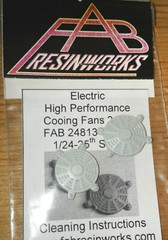 FAB24813 High Performance Electric Cooling Fans 2pc1/24-25th Pressure Cast Resin