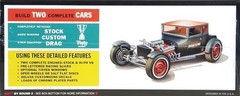 AMT 1167 FORD 1925 MODEL T CHOPPED T 1/25 MODEL KIT BUILD 2 CARS FACTORY SEALED
