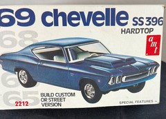 Vintage 1969 Chevy Chevelle SS 396 Built Model Partial Paint Extra Parts Box