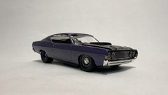 Built AMT 1969 Ford Torino Cobra Fastback 1/25 Scale