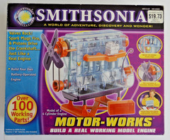 Smithsonia Motor Works Working 4 Cylinder Engine Model Kit #90805