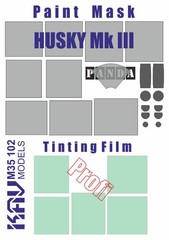 1:35 Window Tint Film Paint Mask for Husky Mk III Panda PH35014