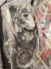 Vintage Model Motorcycle Parts Lot Misc