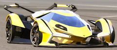 Lamborghini Race Car24Le Man Custom Built HyperCar12Carousel YELO1 18METAL Model