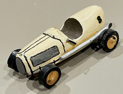 Vintage Custom Built Wood Midget Racer Model Indy 500 Marx Slush Race Stock Car