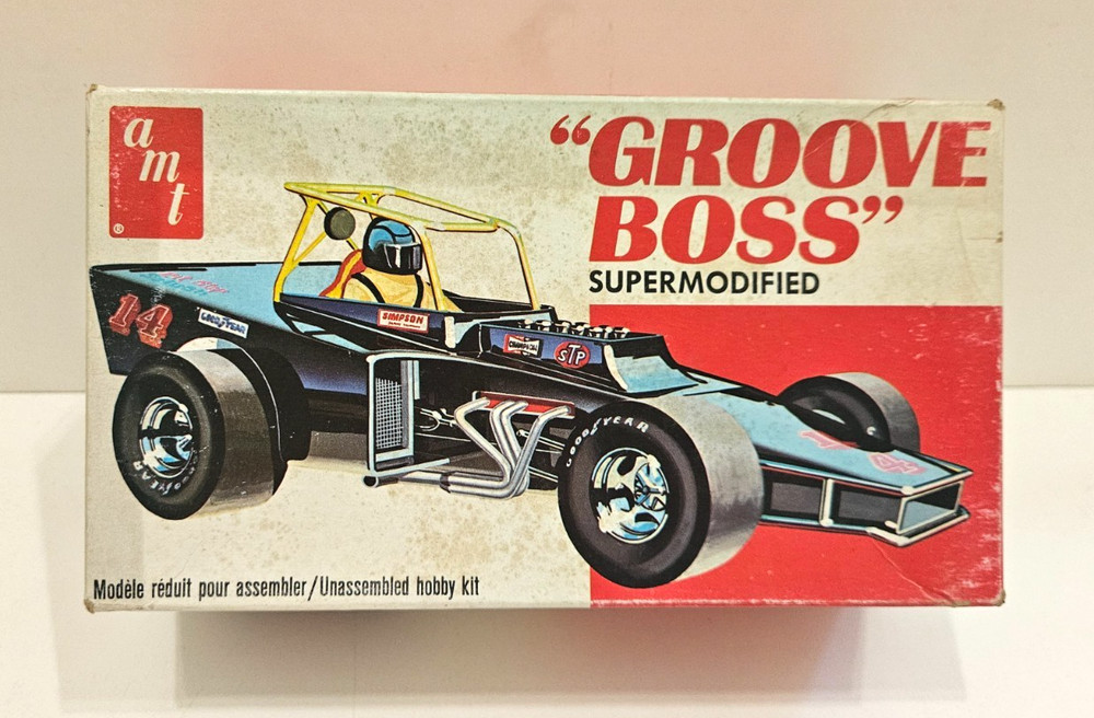 1/25 AMT GROOVE BOSS SUPER MODIFIED SPRINT CAR #T171 NEW VINTAGE ORIGINAL 1975 B