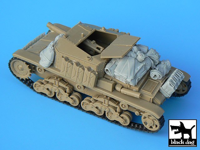 Black Dog 1/35 Semovente M40-75/18 Tank Accessories Set WWII (for Tamiya) T35004