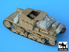 Black Dog 1/35 Semovente M40-75/18 Tank Accessories Set WWII (for Tamiya) T35004