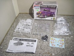Monogram 55 Ford F-100 Street Rod Model Kit-All Parts Sealed