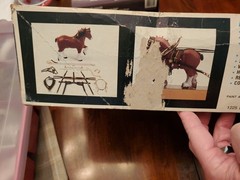 Vintage AMT Budweiser Clydesdale 8-horse hitch Model Kit ERTL Semi-Unbuilt