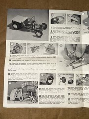 1950’s Monogram Black Widow Ford ‘T’ Pick-Up Rod Model Kit Instructions PC60