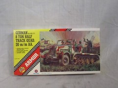 AHM #552 German 8 Ton Half Track Quad. 20 m/m AA. Model Kit
