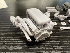 1/16 Twin Turbo Ford Windsor Engine 12k 3D Printed