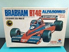 1/28 Nitto Alfa Romeo Brabham BT46 Parmalat Race Car Model Kit Open Box Motorize