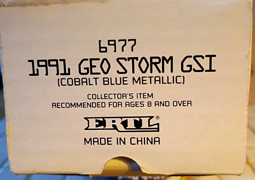 *Rare*1991 Chevrolet GEO Storm GSI AMT 6977 Cobalt Blue Metallic Promo with Box