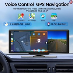 Wireless Carplay Screen for Car, 10.26″ HD Car Stereo Touch Screen with Android