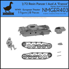 NUMODEL NMGER412 | 1/72 Resin WWII Panzer 1 Ausf A “Winter” Light Tank | 8pc