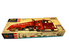 Vintage 1956 Revell, White Fruehauf Gas Truck, Mobilgas, H-1402:169, Open Box