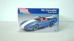 Monogram 1/24 1996 Corvette Grand Sport Partially Built Kit Item 2452 F3-2