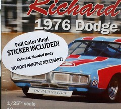 SALVINOS #43 STP RICHARD PETTY 1976 DODGE CHARGER NASCAR STOCK CAR KIT – 1/25