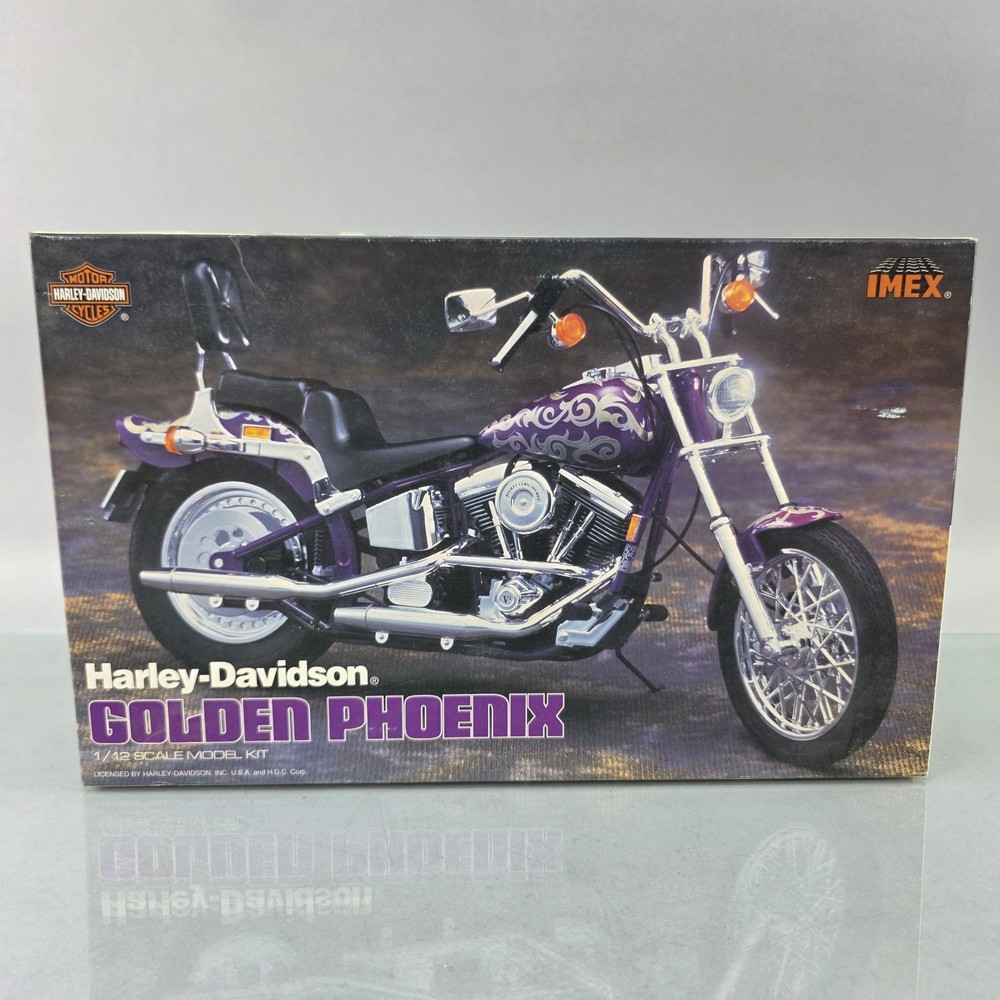 IMEX Harley Davidson Golden Phoenix Chopper 1/12 Motorcycle Model Kit 472 OPEN