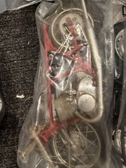 Vintage Model Motorcycle Parts Lot Misc