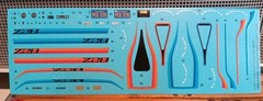 1979 Camaro Z/28 1/24 Waterslide Decal Sheet Blue Orange Stripes Dash Cluster