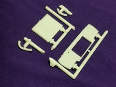 1968 Plymouth Road Runner RADIATOR , HOSES , CRADLE from AMT 1:25 Model Kit 68