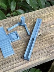 1/24 Scale 2 Post Automotive Lift Kit Diorama Garage Parts FDM Model