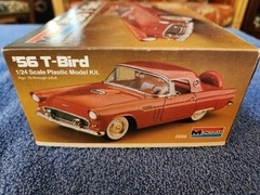Monogram ’56 T-Bird 1/24th Scale. RED Unassembled Kit.
