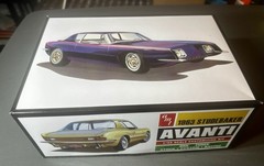 1963 Studebaker Avanti – AMT 3 in 1 Model Kit 1/25 – New In Clean Box