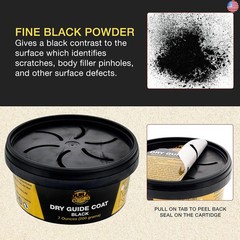 Dura-Gold Premium Black Dry Guide Coat Kit, 7 Ounces (200 Grams) – Powder that
