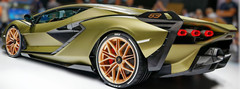 Lamborghini 1:18 Race Car12Classic Concept Custom Built Model24Carousel GREEN