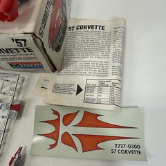 Monogram 1957 Corvette 1/25 Scale Model Kit 2227 Stock or Custom Vtg Car 1977