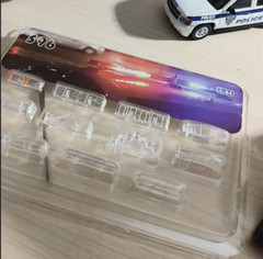 1/64 model police car working light transparent ceiling light Modifying vehicle