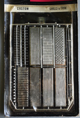 Vintage Aurora Customizing Model Car Parts Set #592 Grills & Trim 1/25 Scale