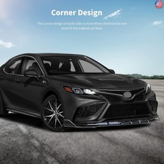 Archaic Front Bumper Lip Spoiler Compatible for 2021 2022 2023 Toyota Camry