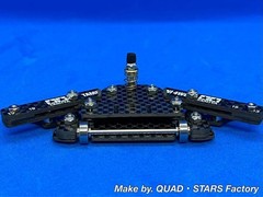 Tamiya Mini 4WD MS Chassis 2-Axis AT Pivot 1-Axis Anchor Rear Skid Full Carbon