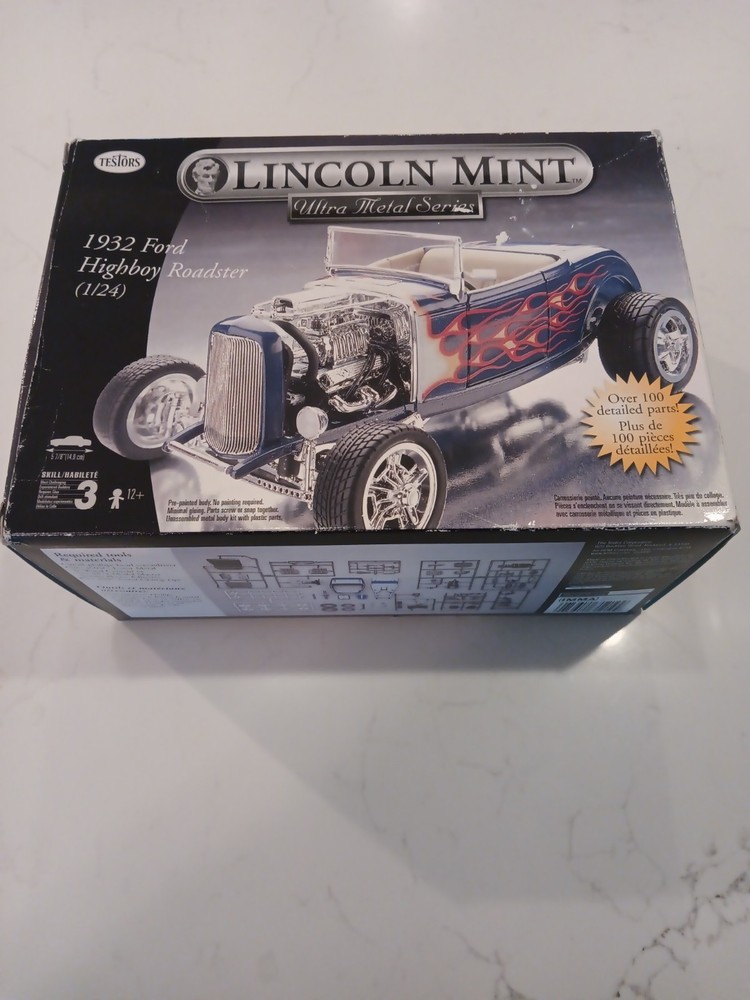 Testors Lincoln Mint Metal Series 1932 Ford Highboy Roadster Model Open Box