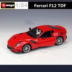 Bburago 1:24 Ferrari F12 TDF Diecast Alloy Sports Car Model – Premium Racing Car