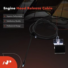 A-Premium Front Hood Latch Release Cable with Handle Compatible with Nissan