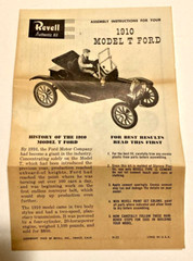 Antique Revell 1910 model “T” Ford Highway Pioneers Unbuilt HTF Rare, 1960 1/32