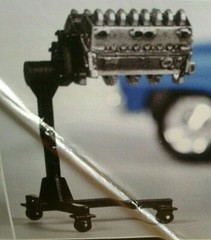 AMT ’66 NOVA DISPLAY ENGINE STAND WITH ENGINE….PERFECT FOR DIORAMA